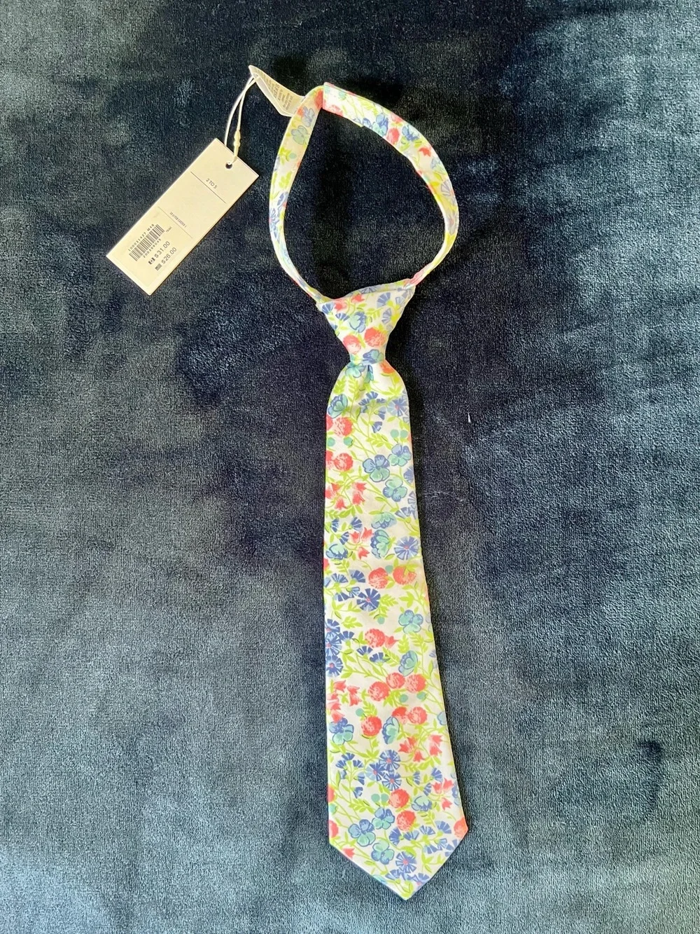 Janie & Jack Kids Floral Tie | Size 2-5